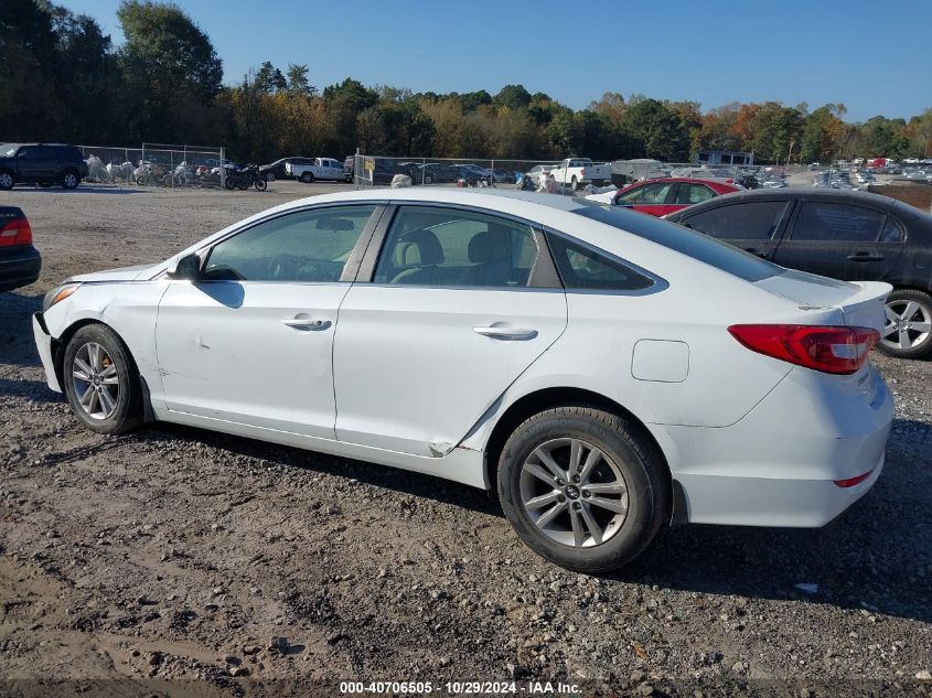 2017 Hyundai Sonata VIN: 5NPE24AF1HH581906 Lot: 40706505