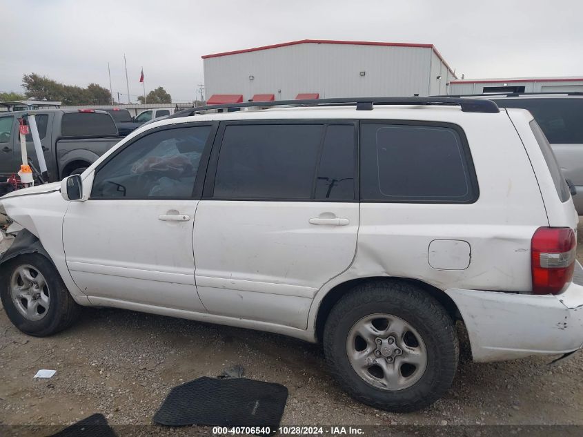 2007 Toyota Highlander V6 VIN: JTEGP21A170131358 Lot: 40706540