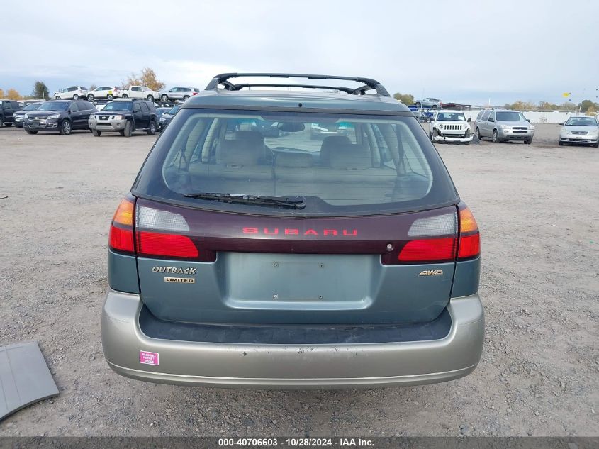 2002 Subaru Outback Limited VIN: 4S3BH686627660602 Lot: 40706603