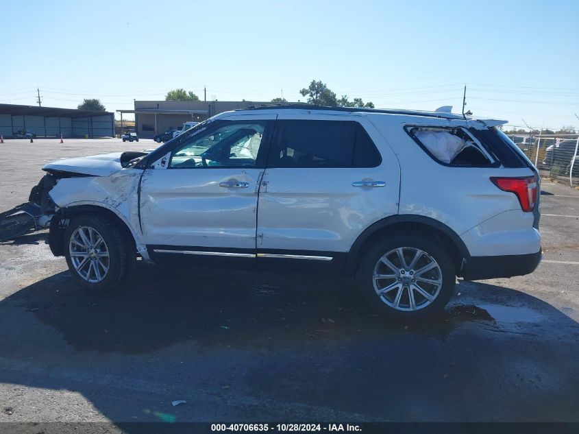 2016 Ford Explorer Limited VIN: 1FM5K8F80GGC51609 Lot: 40706635