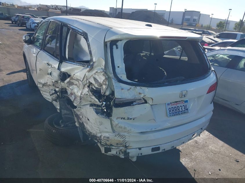 2017 Honda Pilot Ex VIN: 5FNYF5H31HB042509 Lot: 40706646