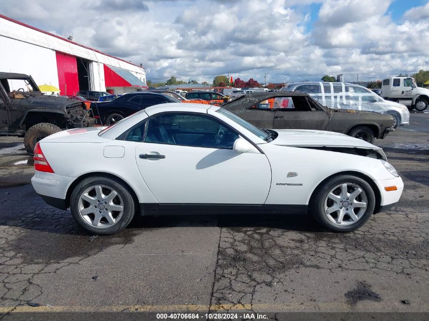 1999 Mercedes-Benz Slk 230 Kompressor VIN: WDBKK47F6XF137793 Lot: 40706684