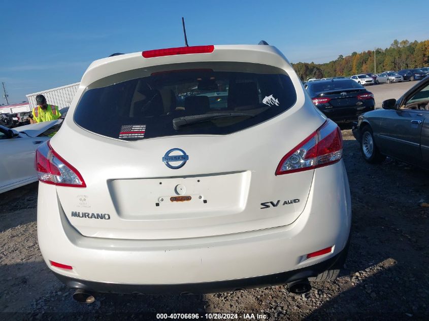 2014 Nissan Murano Sv VIN: JN8AZ1MW1EW506203 Lot: 40706696