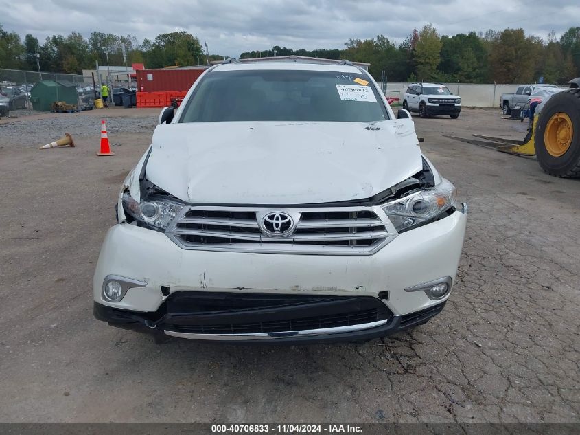 2012 Toyota Highlander Limited V6 VIN: 5TDYK3EHXCS085573 Lot: 40706833