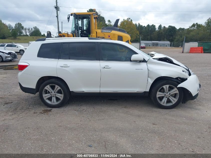 2012 Toyota Highlander Limited V6 VIN: 5TDYK3EHXCS085573 Lot: 40706833