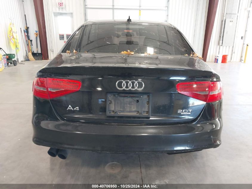 2015 Audi A4 2.0T Premium VIN: WAUBFAFL8FN020567 Lot: 40706950