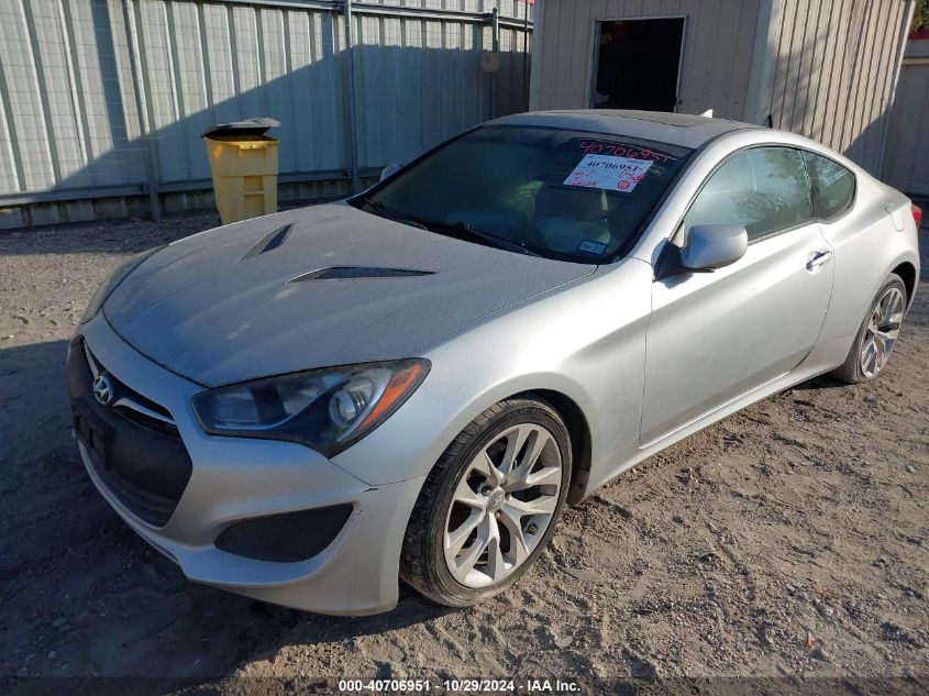 2013 Hyundai Genesis Coupe 2.0T VIN: KMHHT6KD3DU104859 Lot: 40706951