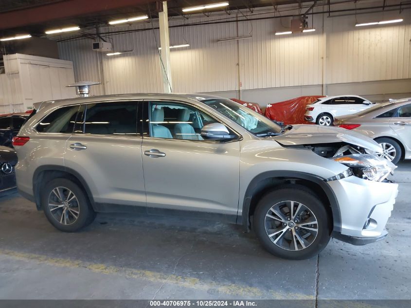 2019 Toyota Highlander Le/Le Plus VIN: 5TDBZRFH2KS717533 Lot: 40706975