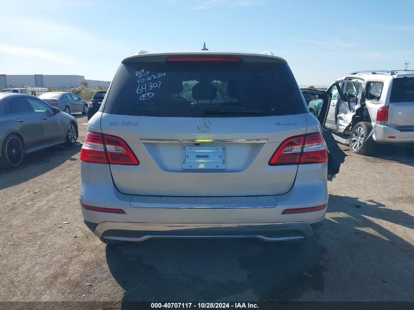 2014 Mercedes-Benz Ml 350 4Matic VIN: 4JGDA5HB5EA415944 Lot: 40707117