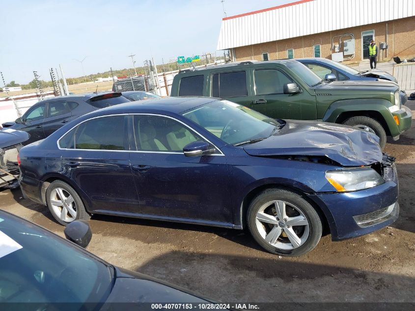 2013 Volkswagen Passat 2.0L Tdi Se VIN: 1VWBN7A3XDC053057 Lot: 40707153