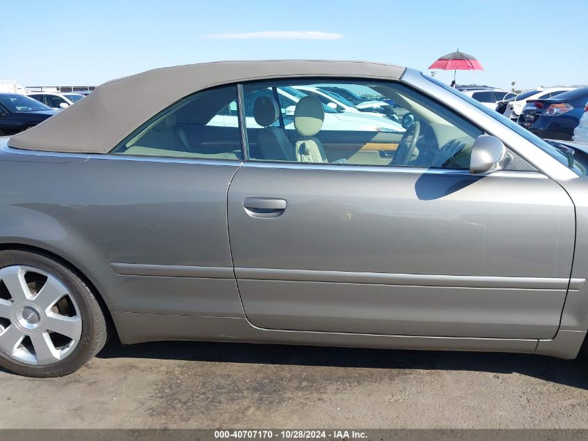 2006 Audi A4 3.0 VIN: WAUDT48HX6K011785 Lot: 40707170