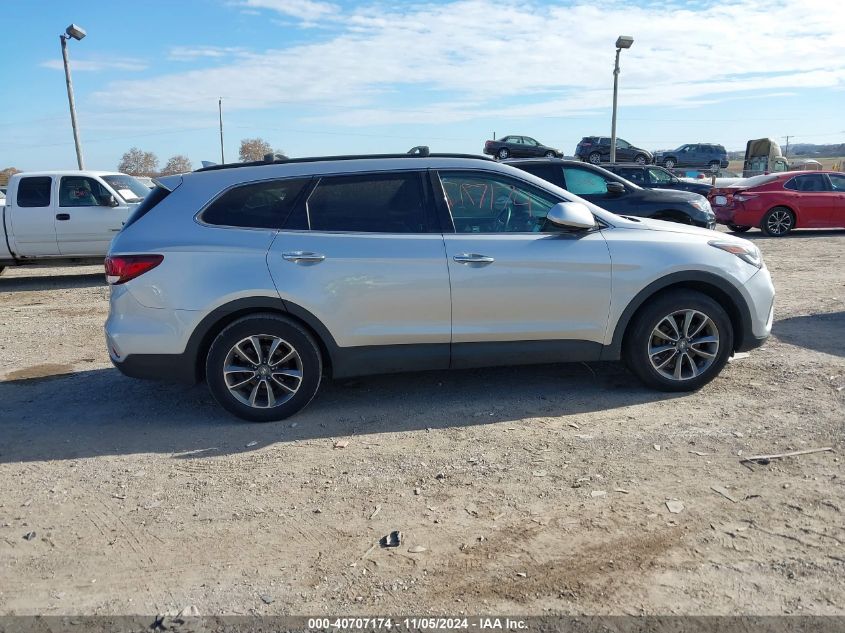 2017 Hyundai Santa Fe Se VIN: KM8SMDHF1HU174494 Lot: 40707174