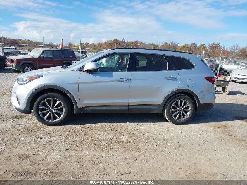 2017 Hyundai Santa Fe Se VIN: KM8SMDHF1HU174494 Lot: 40707174