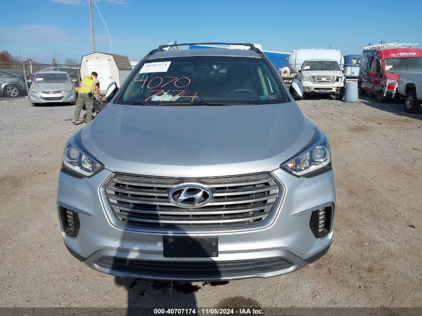 2017 Hyundai Santa Fe Se VIN: KM8SMDHF1HU174494 Lot: 40707174