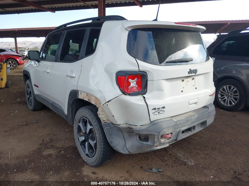 2019 Jeep Renegade Trailhawk 4X4 VIN: ZACNJBC14KPK10016 Lot: 40707176