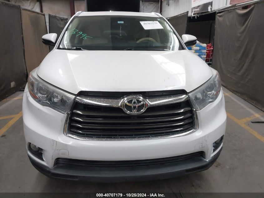 2015 Toyota Highlander Xle V6 VIN: 5TDKKRFH8FS072297 Lot: 40707179