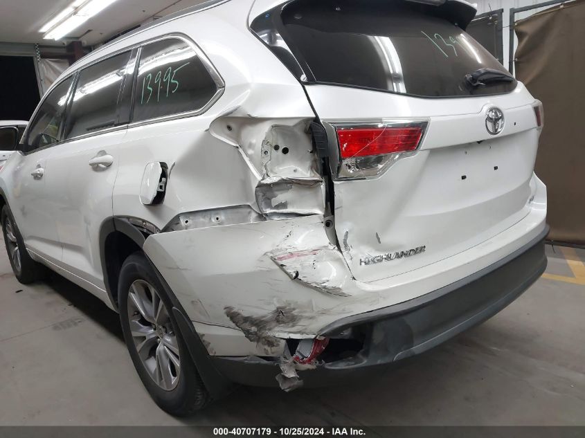 2015 TOYOTA HIGHLANDER XLE V6 - 5TDKKRFH8FS072297