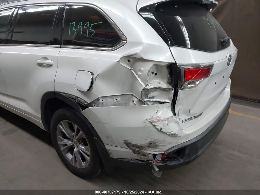 2015 TOYOTA HIGHLANDER XLE V6 - 5TDKKRFH8FS072297