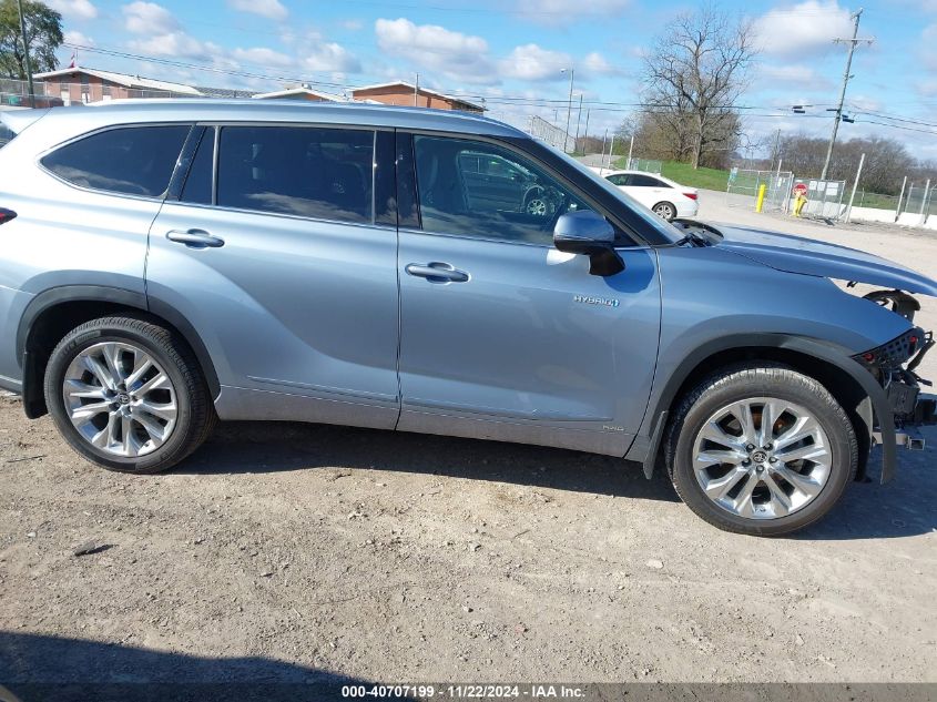 2021 Toyota Highlander Hybrid Limited VIN: 5TDXBRCH9MS059985 Lot: 40707199