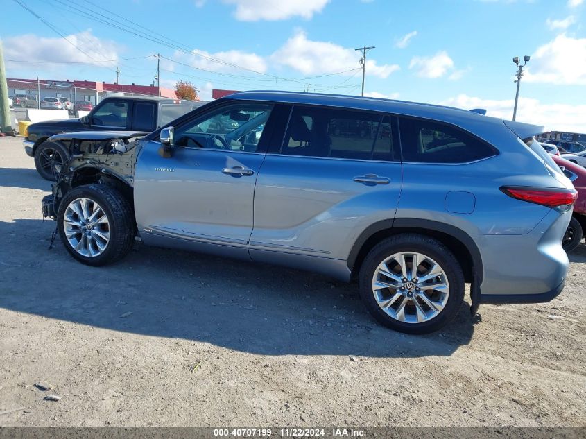 2021 Toyota Highlander Hybrid Limited VIN: 5TDXBRCH9MS059985 Lot: 40707199