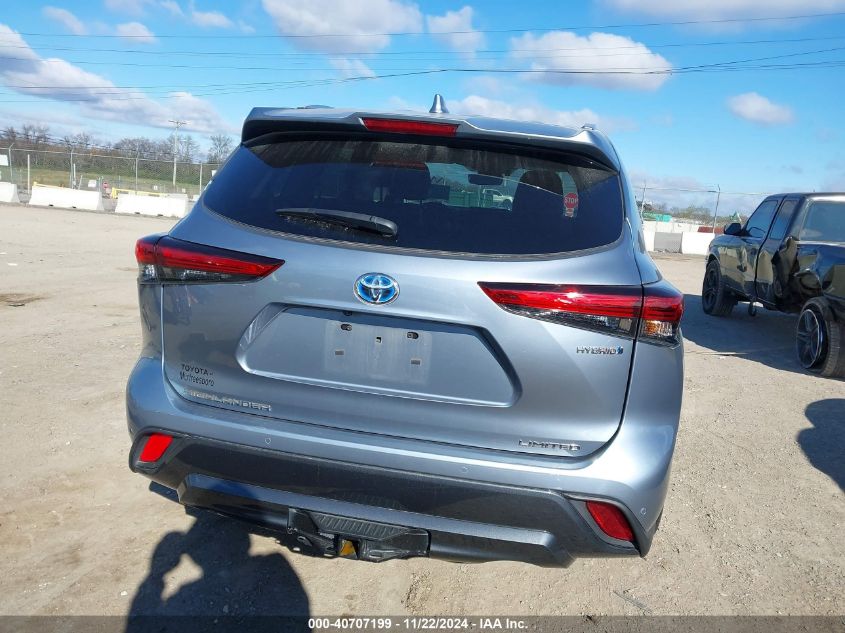 2021 Toyota Highlander Hybrid Limited VIN: 5TDXBRCH9MS059985 Lot: 40707199