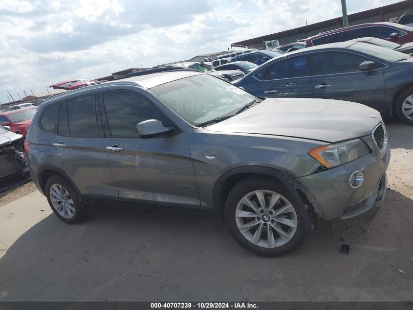 2013 BMW X3 xDrive28I VIN: 5UXWX9C51DL874684 Lot: 40707239