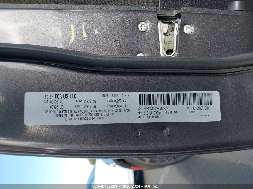 2017 DODGE CHARGER R/T RWD - 2C3CDXCT2HH513732