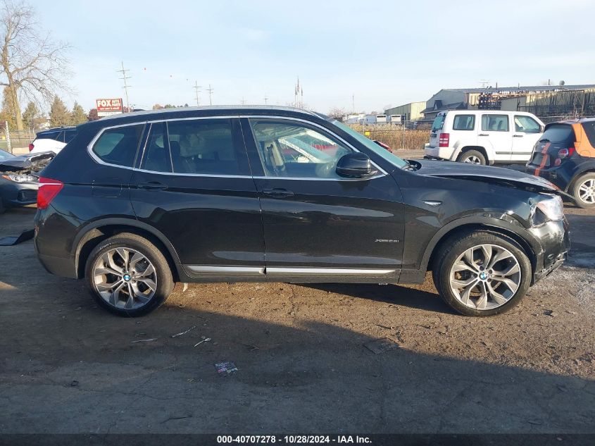 2017 BMW X3 xDrive28I VIN: 5UXWX9C53H0D96844 Lot: 40707278