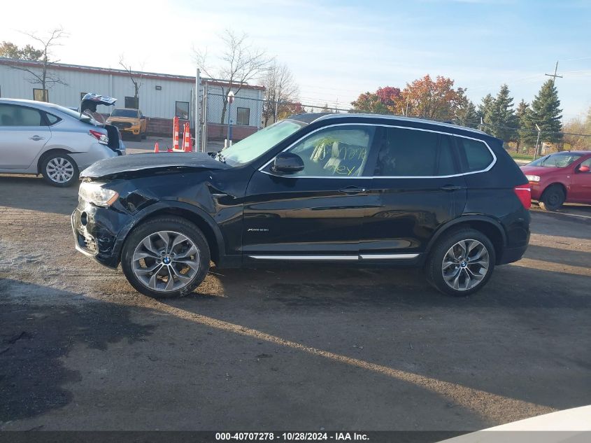 2017 BMW X3 xDrive28I VIN: 5UXWX9C53H0D96844 Lot: 40707278