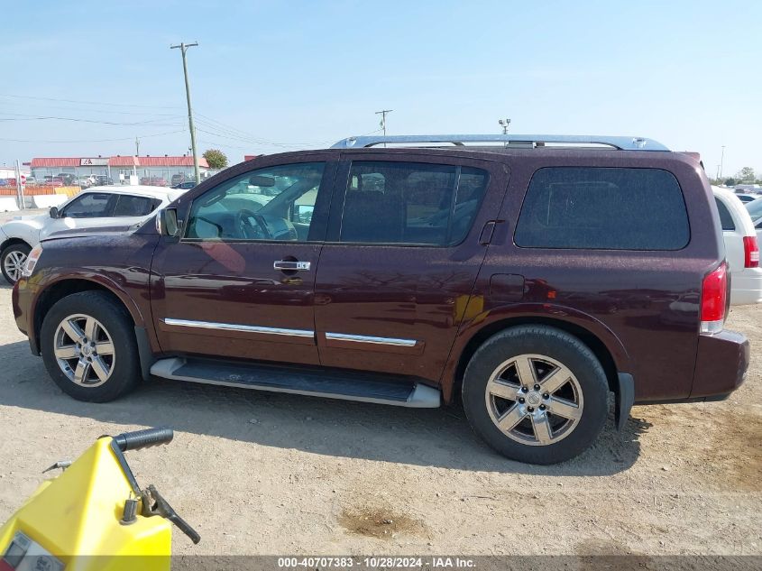 2013 Nissan Armada Platinum VIN: 5N1AA0NE7DN612450 Lot: 40707383