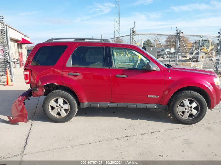 2008 Ford Escape Xlt VIN: 1FMCU93148KA78657 Lot: 40707427