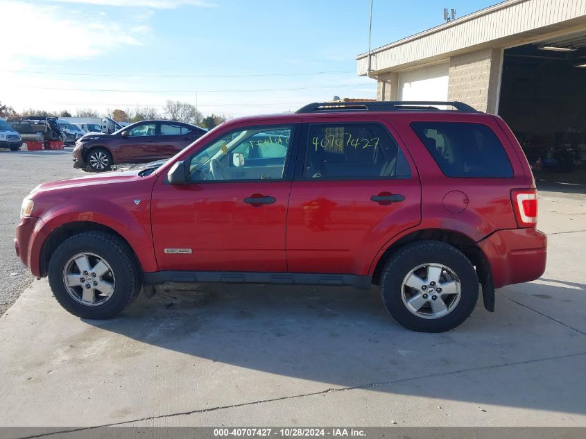 2008 Ford Escape Xlt VIN: 1FMCU93148KA78657 Lot: 40707427