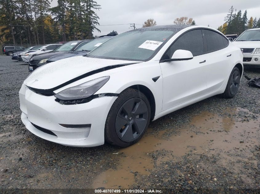 VIN 5YJ3E1EA6PF506465 2023 Tesla Model 3, Rear-Whee... no.2