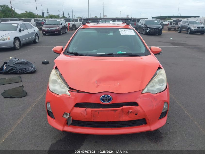 2012 Toyota Prius C Four/One/Three/Two VIN: JTDKDTB36C1013355 Lot: 40707608