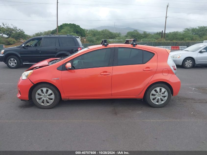 2012 Toyota Prius C Four/One/Three/Two VIN: JTDKDTB36C1013355 Lot: 40707608