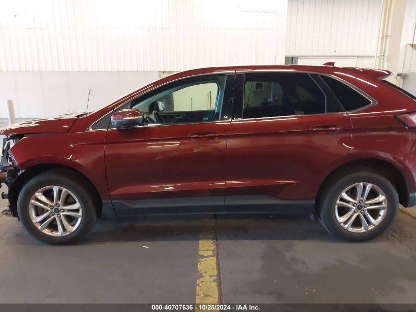 2015 Ford Edge Sel VIN: 2FMTK4J82FBB09419 Lot: 40707636