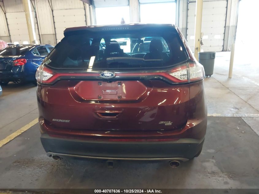 2015 Ford Edge Sel VIN: 2FMTK4J82FBB09419 Lot: 40707636