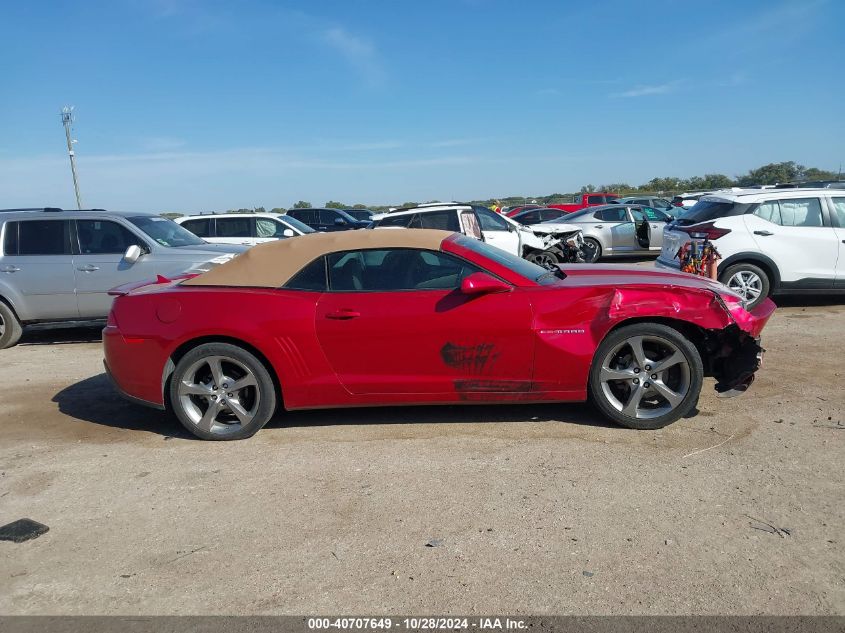 2014 Chevrolet Camaro 2Lt VIN: 2G1FC3D35E9186938 Lot: 40707649