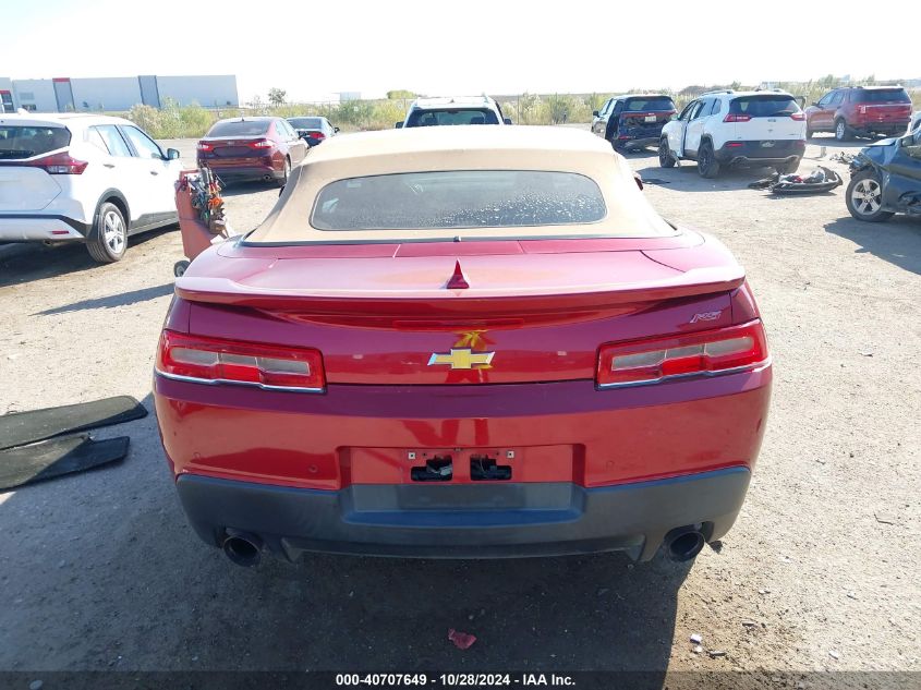 2014 Chevrolet Camaro 2Lt VIN: 2G1FC3D35E9186938 Lot: 40707649