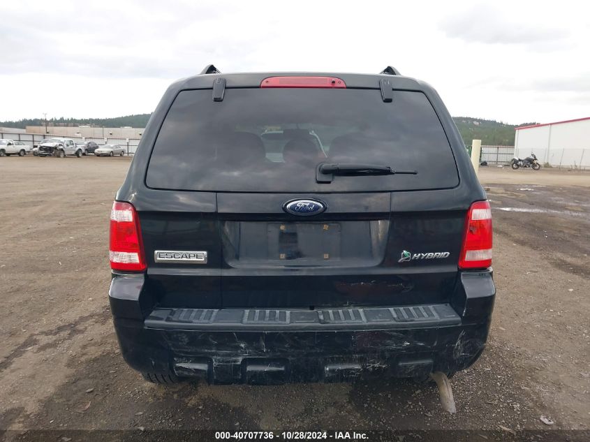 2009 Ford Escape Hybrid Limited VIN: 1FMCU59349KA42616 Lot: 40707736