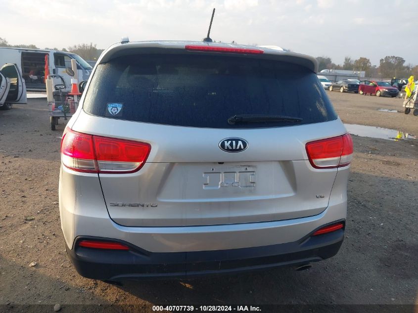 2018 Kia Sorento 3.3L Lx VIN: 5XYPGDA59JG338956 Lot: 40707739