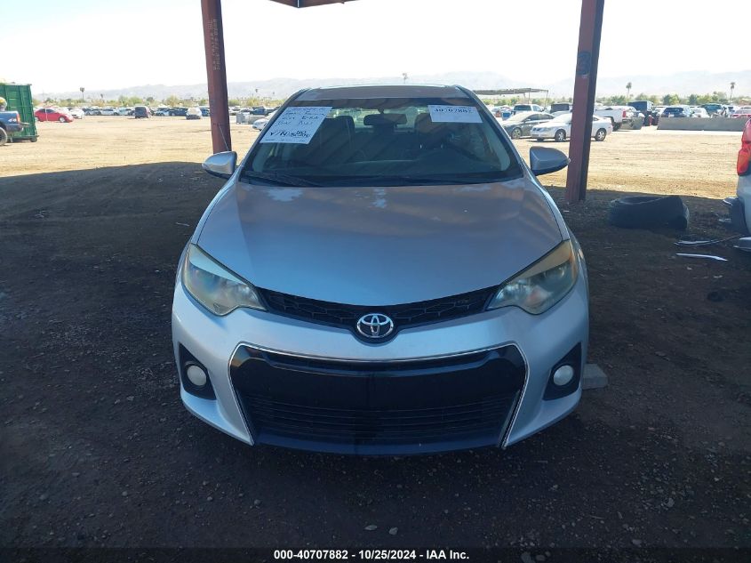 2014 Toyota Corolla S Plus VIN: 5YFBURHE2EP148939 Lot: 40707882