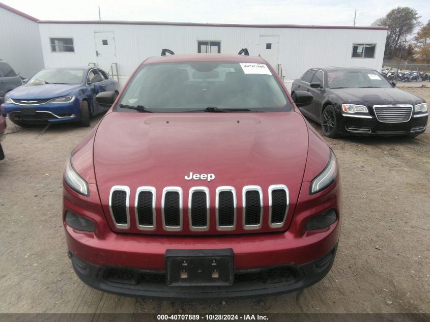 2015 Jeep Cherokee Sport VIN: 1C4PJMAB7FW570599 Lot: 40707889