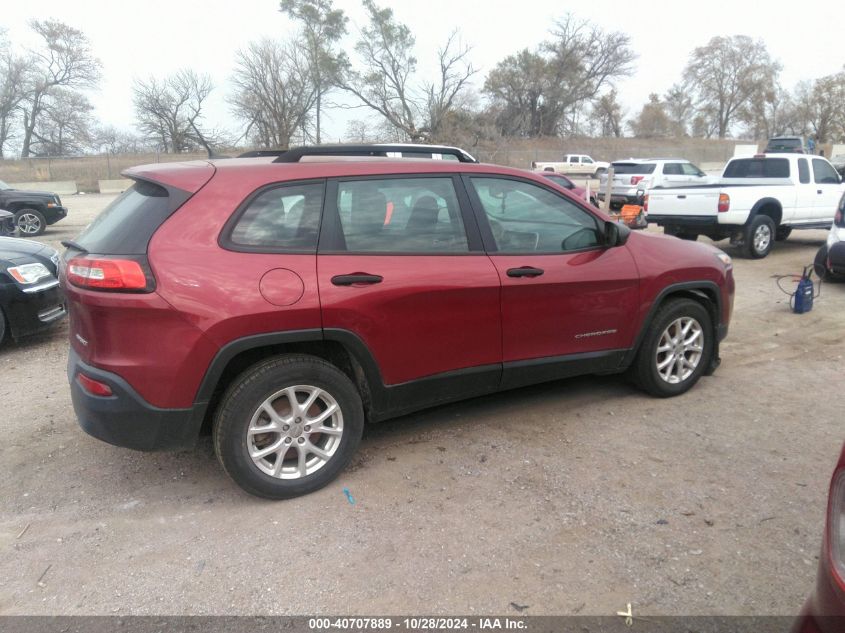 2015 Jeep Cherokee Sport VIN: 1C4PJMAB7FW570599 Lot: 40707889