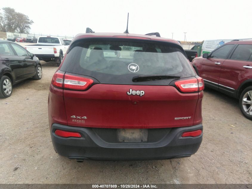 2015 Jeep Cherokee Sport VIN: 1C4PJMAB7FW570599 Lot: 40707889