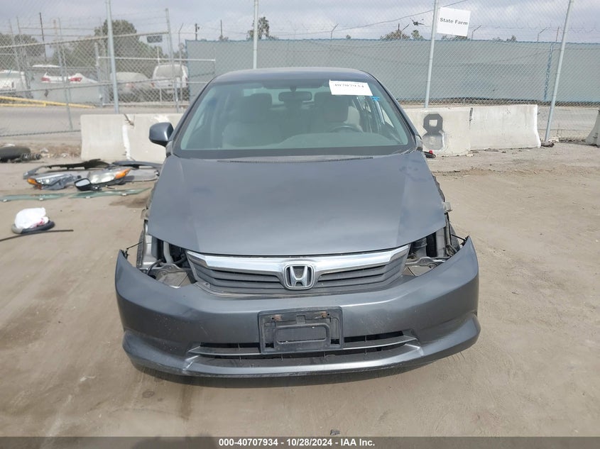 2012 HONDA CIVIC VIN: 19XFB5F54CE002530