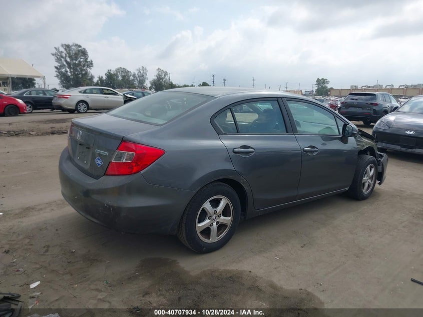 2012 HONDA CIVIC VIN: 19XFB5F54CE002530