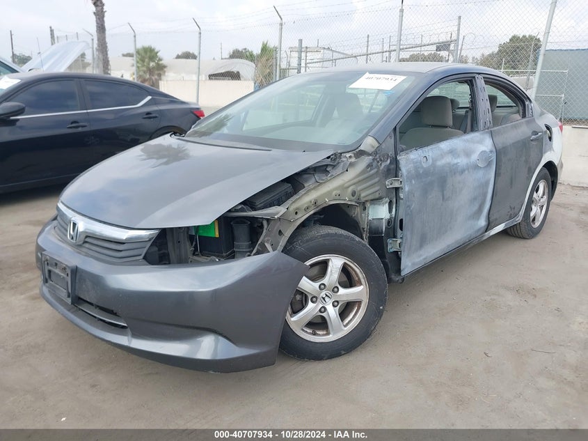 2012 HONDA CIVIC VIN: 19XFB5F54CE002530