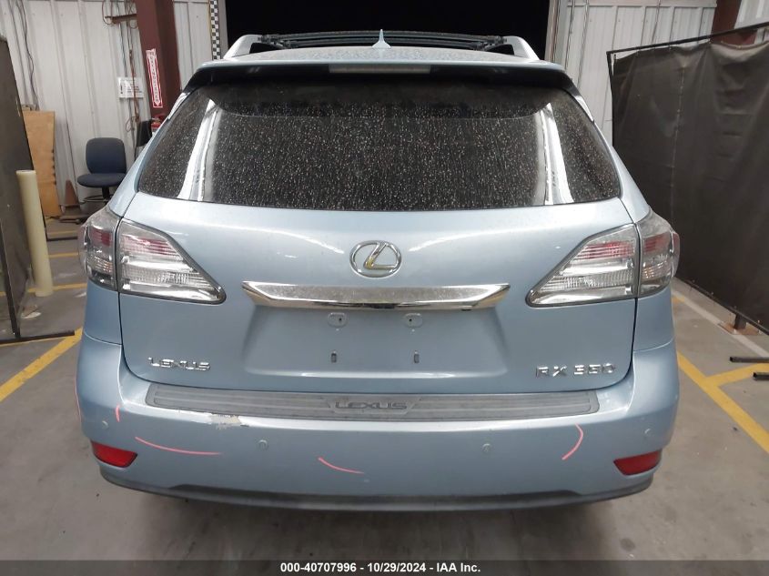 2011 Lexus Rx 350 VIN: 2T2ZK1BA1BC062458 Lot: 40707996