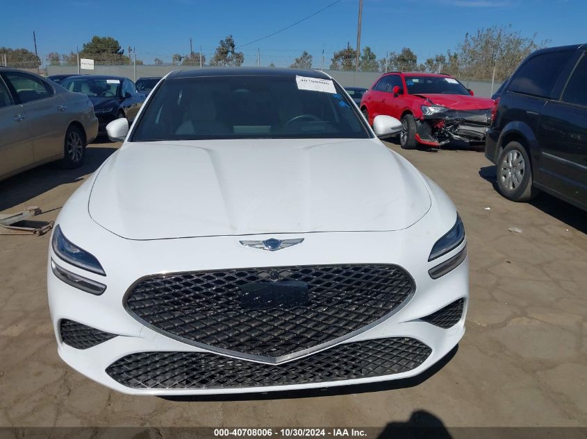 2023 Genesis G70 3.3T Awd VIN: KMTG54TE6PU122008 Lot: 40708006